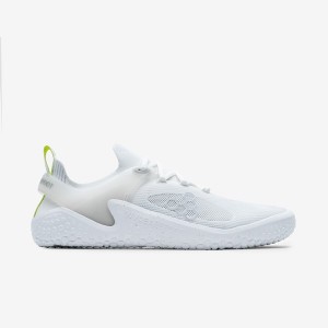 Vivobarefoot Bright White-grey Women's Road Running Shoes White | 76502MXQA