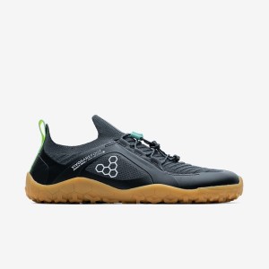 Vivobarefoot Primus Trail Knit Fg Men's Trail Running Shoes Deep Grey | 38956QZXT
